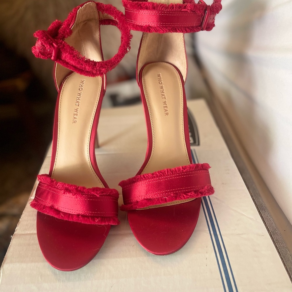 Who What Wear Red Stiletto Heels